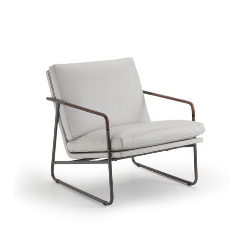 Fauteuil contemporain - PABLO - i4 MARIANI - en cuir / en peau de bête / en tissu