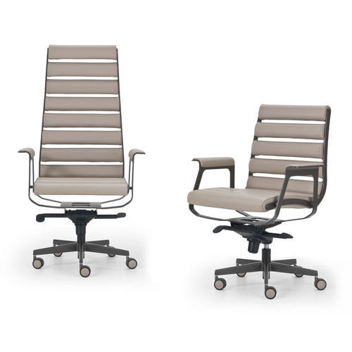 Fauteuil contemporain - ARIA - i4 MARIANI - en cuir / en simili cuir / en mousse de polyuréthane