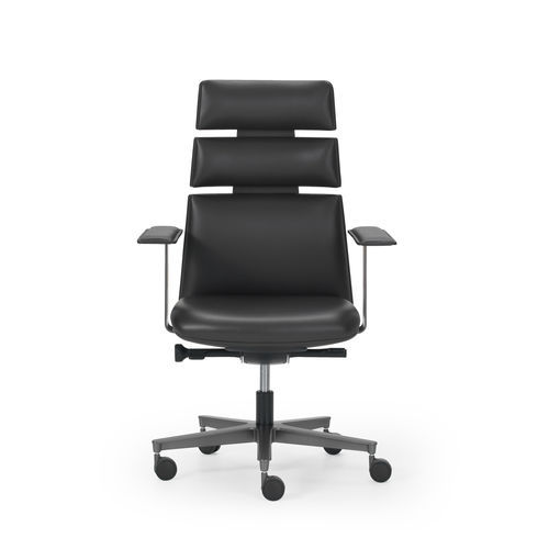 Fauteuil de bureau contemporain - CAIMAN - i4 MARIANI - en cuir / en simili cuir / en mousse de polyuréthane
