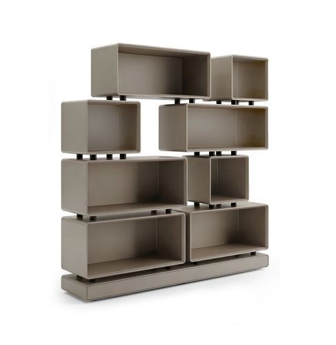 Bibliothèque modulable - PARS - i4 MARIANI - contemporaine / en métal / bois
