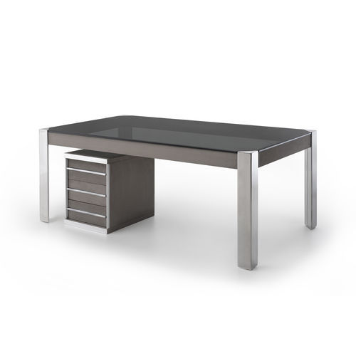 Système de bureau de direction - TEOREMA - i4 MARIANI - sur pied / design / en chrome