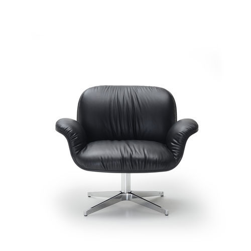 Fauteuil moderne - BRUMA - i4 MARIANI - en cuir / en mousse / en tissu