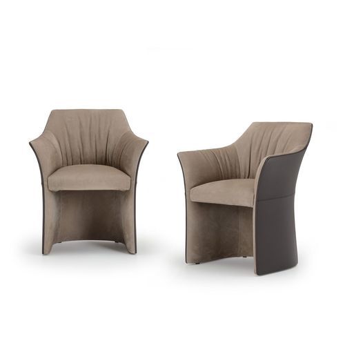Fauteuil contemporain - SELLA LOUNGE - i4 MARIANI - en cuir / en tissu / en polyuréthane