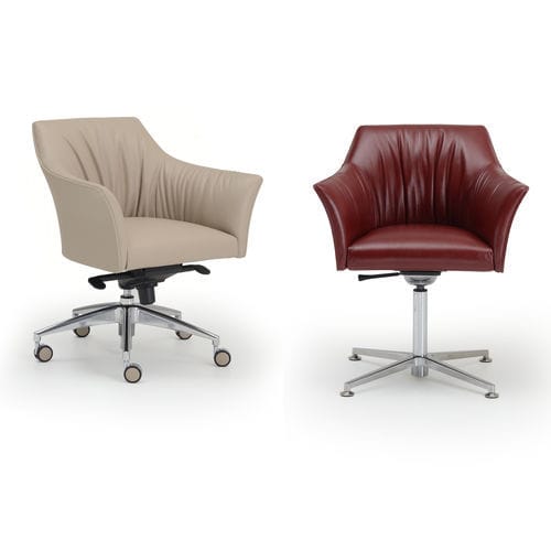 Fauteuil moderne - SELLA - i4 MARIANI - en cuir / en simili cuir / en peau de bête