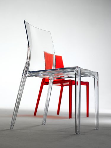 Chaise de restaurant contemporaine - MAMAMIA - I.T.F. DESIGN SRL - d'extérieur / d'intérieur / en polycarbonate