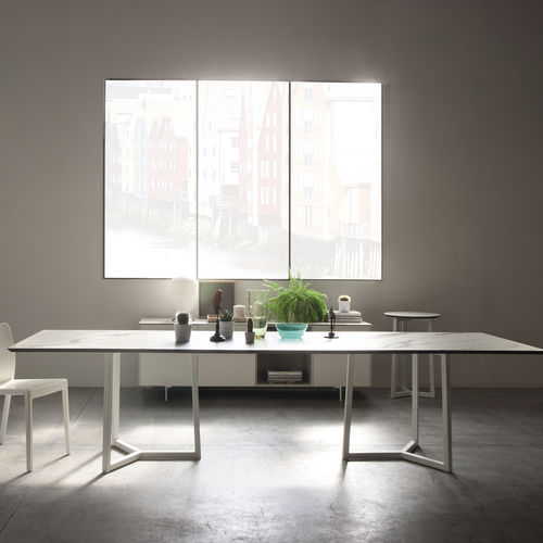 Table contemporaine - ASTYLE - I.T.F. DESIGN SRL - en bois massif / en frêne / en céramique