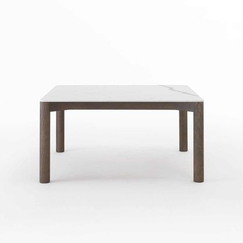 Table basse contemporaine - RADIUS - I.T.F. DESIGN SRL - en céramique / avec piètement en bois massif / avec piètement en frêne