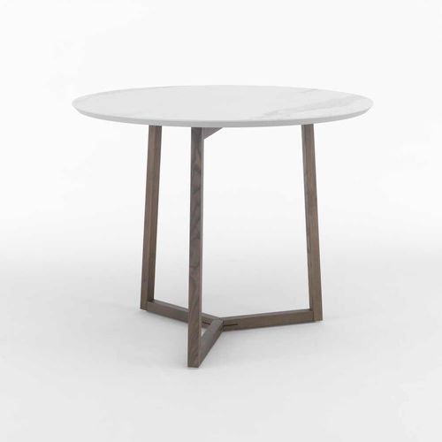Table bistrot contemporaine - ASTYLE 98 - I.T.F. DESIGN SRL - en céramique / avec piètement en frêne / ronde