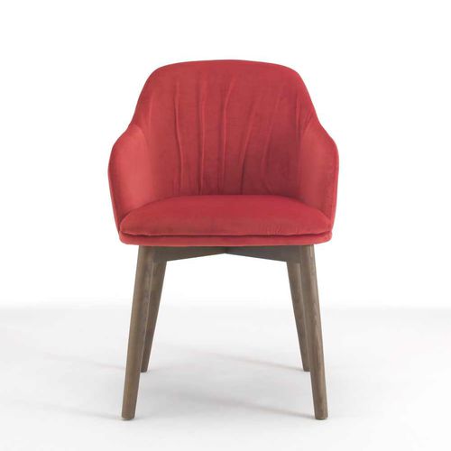 Chaise contemporaine - MANHATTAN - I.T.F. DESIGN SRL - d'intérieur / en velours / en bois massif