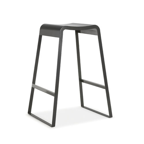 Tabouret de bar contemporain - UP - I.T.F. DESIGN SRL - avec piètement en métal peint / avec repose-pieds / contract
