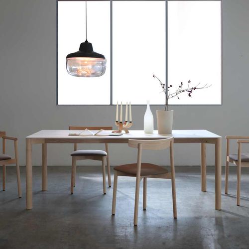 Table contemporaine - RADIUS - I.T.F. DESIGN SRL - en bois massif / en frêne / en céramique