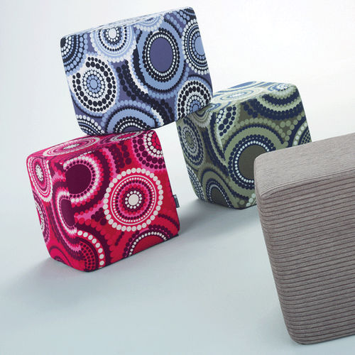 Pouf contemporain - CUBE - I.T.F. DESIGN SRL - en simili cuir / carré / avec revêtement amovible