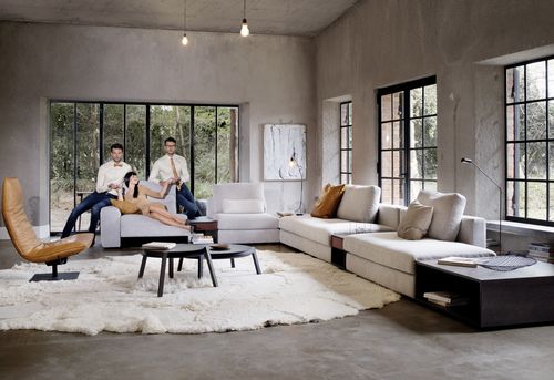 Canapé modulable - LUV - Indera nv - contemporain / en tissu / inclinable