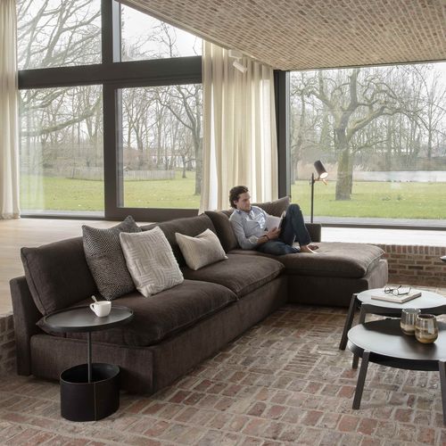 Canapé modulable - WEEK/ ND - Indera nv - contemporain / en tissu / marron