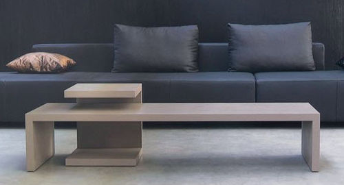 Table basse contemporaine - SINTESE - Indera nv - en bois / rectangulaire / carrée