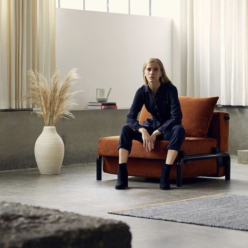 Chauffeuse contemporaine - RAMONE 90 - Innovation Randers a/s - en tissu / en cuir / lit
