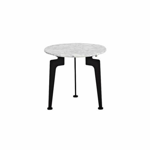 Table basse contemporaine - Innovation Randers a/s - en marbre / avec piètement en métal / ronde