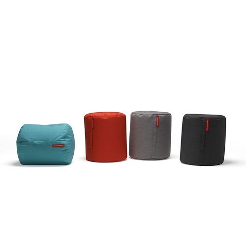Pouf contemporain - BUTT - Innovation Randers a/s - en tissu / en cuir / rond