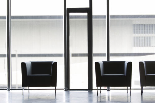 Fauteuil visiteur contemporain - HOLIDAY - La Cividina - en cuir / en tissu / en métal