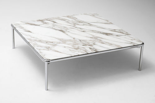 Table basse contemporaine - UP - La Cividina - en acier / en marbre / en MDF laqué