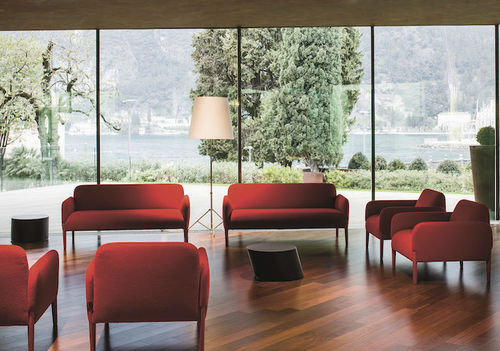 Canapé contemporain - JOIN - La Cividina - en tissu / en cuir / avec accoudoirs