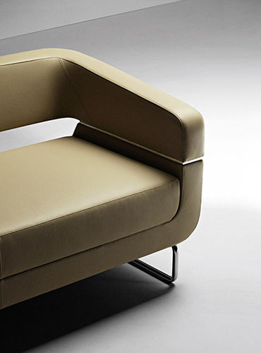 Canapé contemporain - MATRIX - La Cividina - en tissu / en cuir / noir