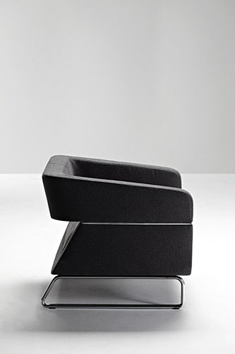 Fauteuil contemporain - MATRIX - La Cividina - en cuir / en tissu / en métal