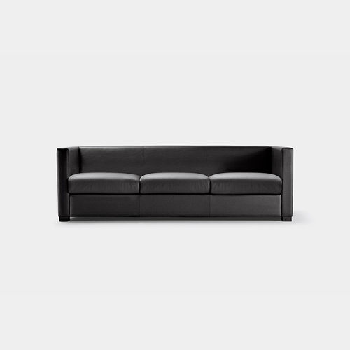 Canapé contemporain - STATUS - La Cividina - en tissu / en cuir / noir