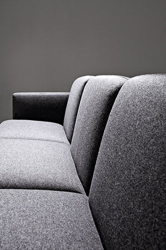 Canapé contemporain - ANYTIME - La Cividina - en tissu / en cuir / anthracite