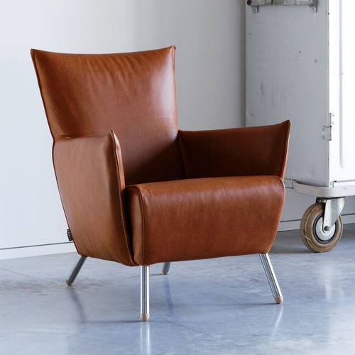 Fauteuil contemporain - CHEO - Label Produkties bv - en cuir
