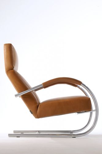 Fauteuil contemporain - SPEEDSTER - Label Produkties bv - en cuir / avec repose-tête / cantilever