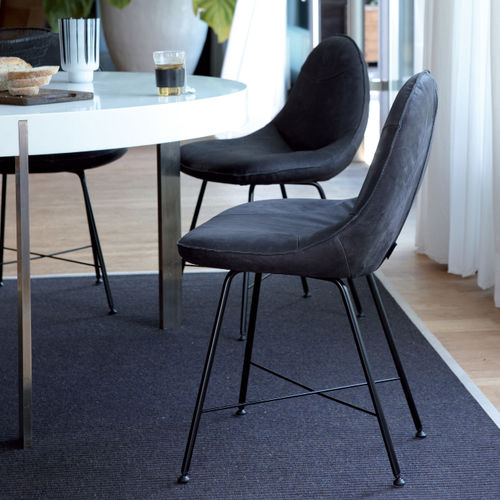 Chaise contemporaine - LIVIA - Label Produkties bv - d'intérieur / en cuir / résidentielle