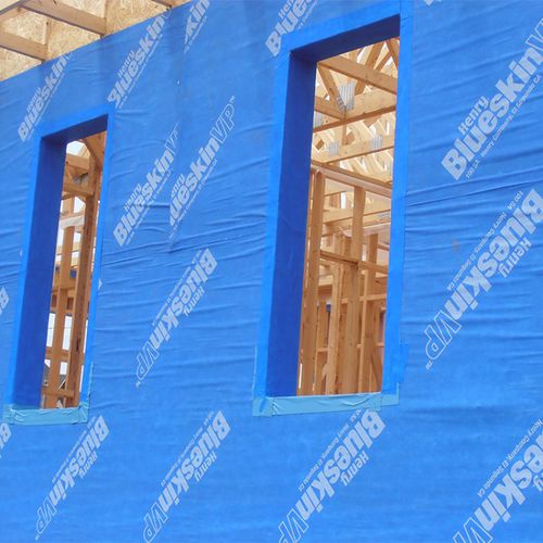 Membrane d'étanchéité de protection - BLUESKIN® WB - Mitten Vinyl (Aust) Pty Ltd - pour façade / pour porte / pour fenêtre