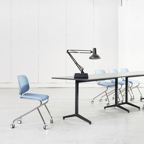 Chaise de bureau contemporaine - ADD MOVE - Lammhults Möbel AB - d'intérieur / en tissu / en cuir
