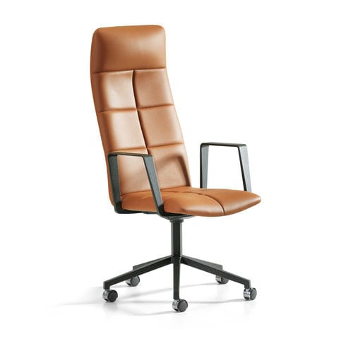 Fauteuil de direction contemporain - ARCHAL XL - Lammhults Möbel AB - en cuir / en tissu / en métal