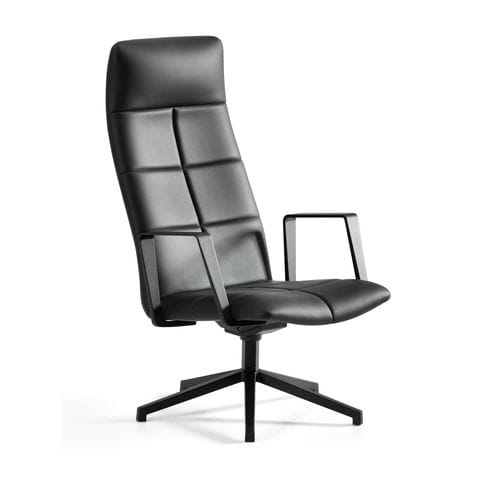 Fauteuil contemporain - ARCHAL XL - Lammhults Möbel AB - en tissu / en cuir / en métal