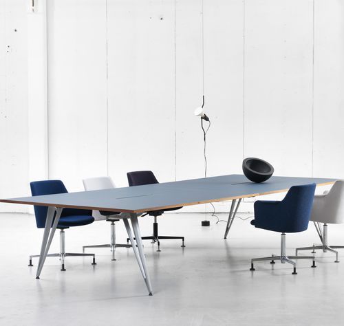 Table de conférence contemporaine - ATTACH - Lammhults Möbel AB - en frêne / en stratifié / en linoléum