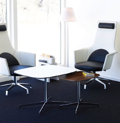 Table basse contemporaine - COOPER - Lammhults Möbel AB - en noyer / en MDF / en stratifié
