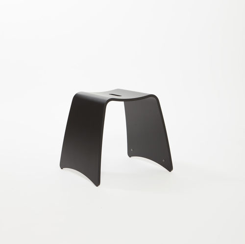 Tabouret contemporain - SUSHI - Livoni Edoardo & Figlio - en bois / empilable / noir