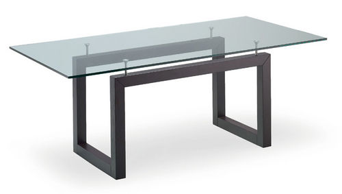 Table contemporaine - PARTY - Livoni Edoardo & Figlio - en verre / rectangulaire