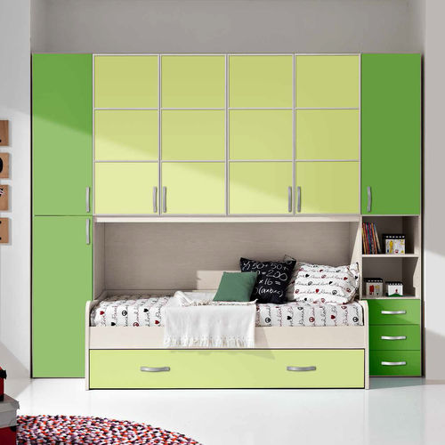Chambre d'enfant verte - 18/05 - M.C.S. - en bois laqué / mixte