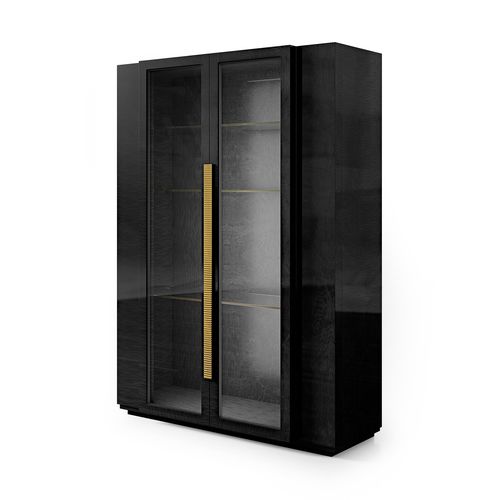 Vitrine contemporaine - SECRET LOVE - Malerba - en verre / en bois