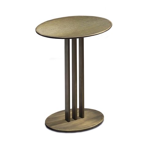 Table d'appoint contemporaine - FASHION AFFAIR - Malerba - en métal / avec piètement en métal / ronde