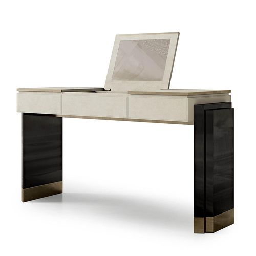 Coiffeuse contemporaine - BE ONE - Malerba - en bois / en cuir / monoplace