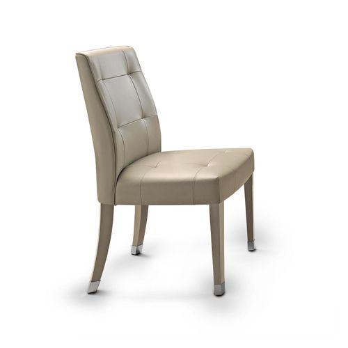 Chaise de salle à manger contemporaine - MPLACE - Malerba - d'intérieur / en tissu / en cuir