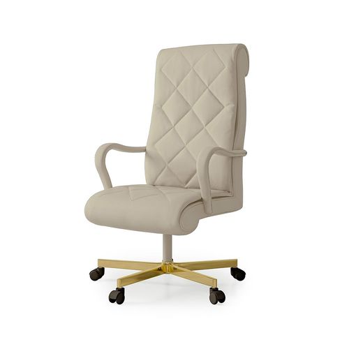 Fauteuil de direction contemporain - SECRET LOVE - Malerba - en cuir / en tissu / avec dossier haut
