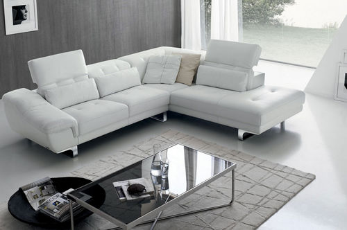Canapé d'angle - EDELWEISS 946 - Marinelli - contemporain / en polyester / avec repose-tête