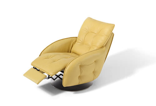 Fauteuil contemporain - SILVIA - Marinelli - en tissu / avec repose-pieds / inclinable