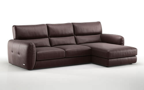 Canapé d'angle - TAMIGI 1005 - Marinelli - contemporain / en polyester / marron