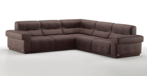 Canapé d'angle - ZEUS 985 - Marinelli - contemporain / en polyester / marron